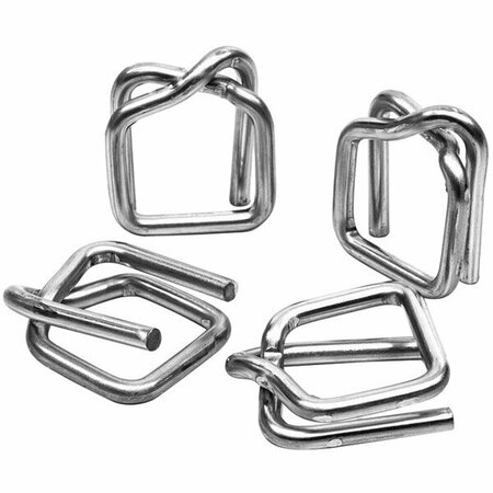 PAC STRAPPING PRODUCTS .092'' Wire Buckles for 1/2'' Strapping, 1000PK 442SBKWRDB4L